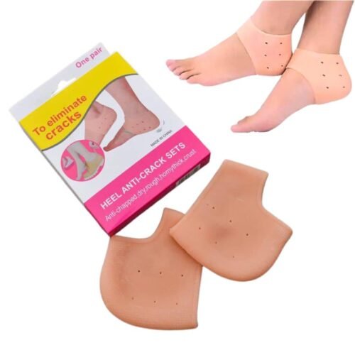Waikbe Silicone Gel Heel Pad Socks