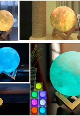 Rechargeable 3D Moon Night Lamp